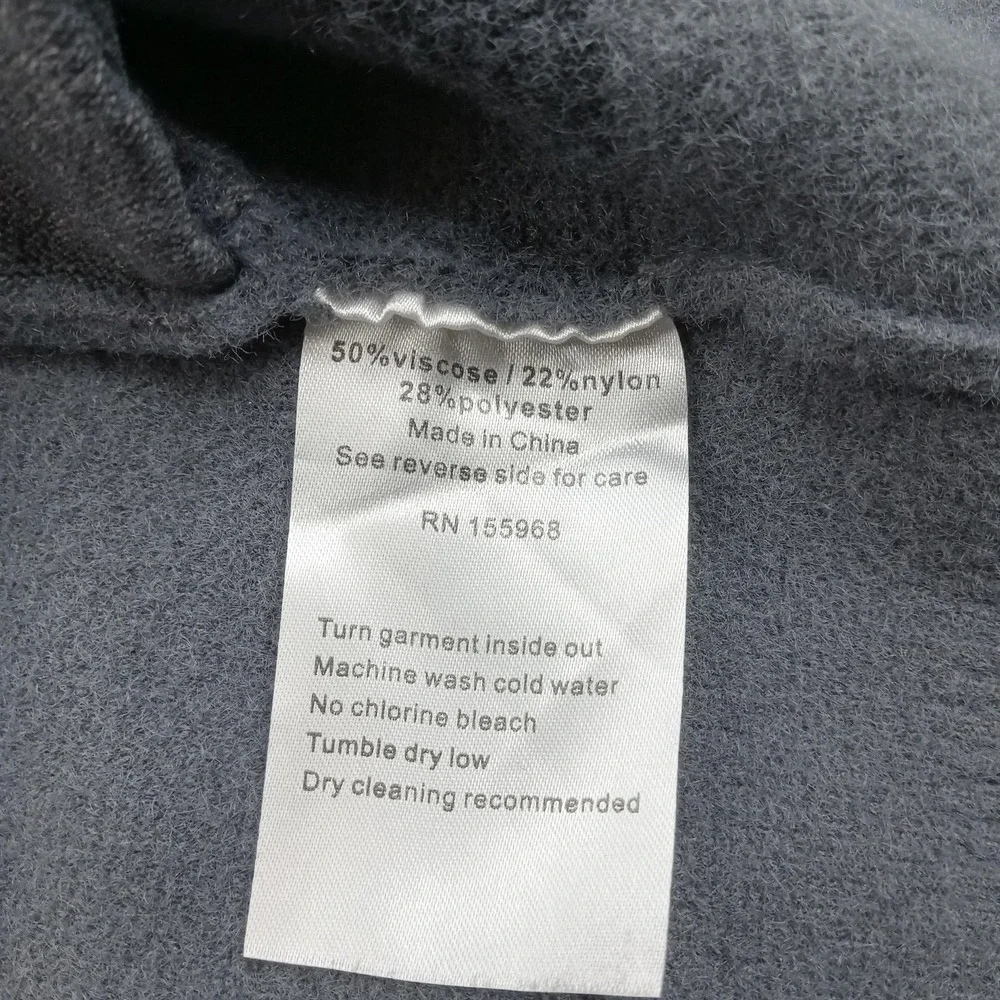 LaVane Sweater Mens 3XL Gray Half Zip‎ Pullover Mock Neck Stripe Knit New York